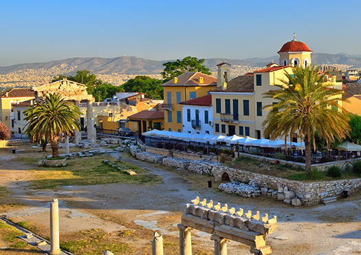 Athens Plaka Ruins
